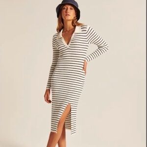 Abercrombie & Fitch Long Sleeve Polo Collar Dress